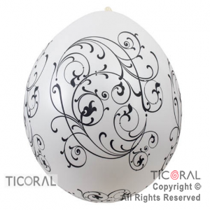 PI�ATA S R36 INF SATIN BLANCO FILIGRANA NEGRA x 1